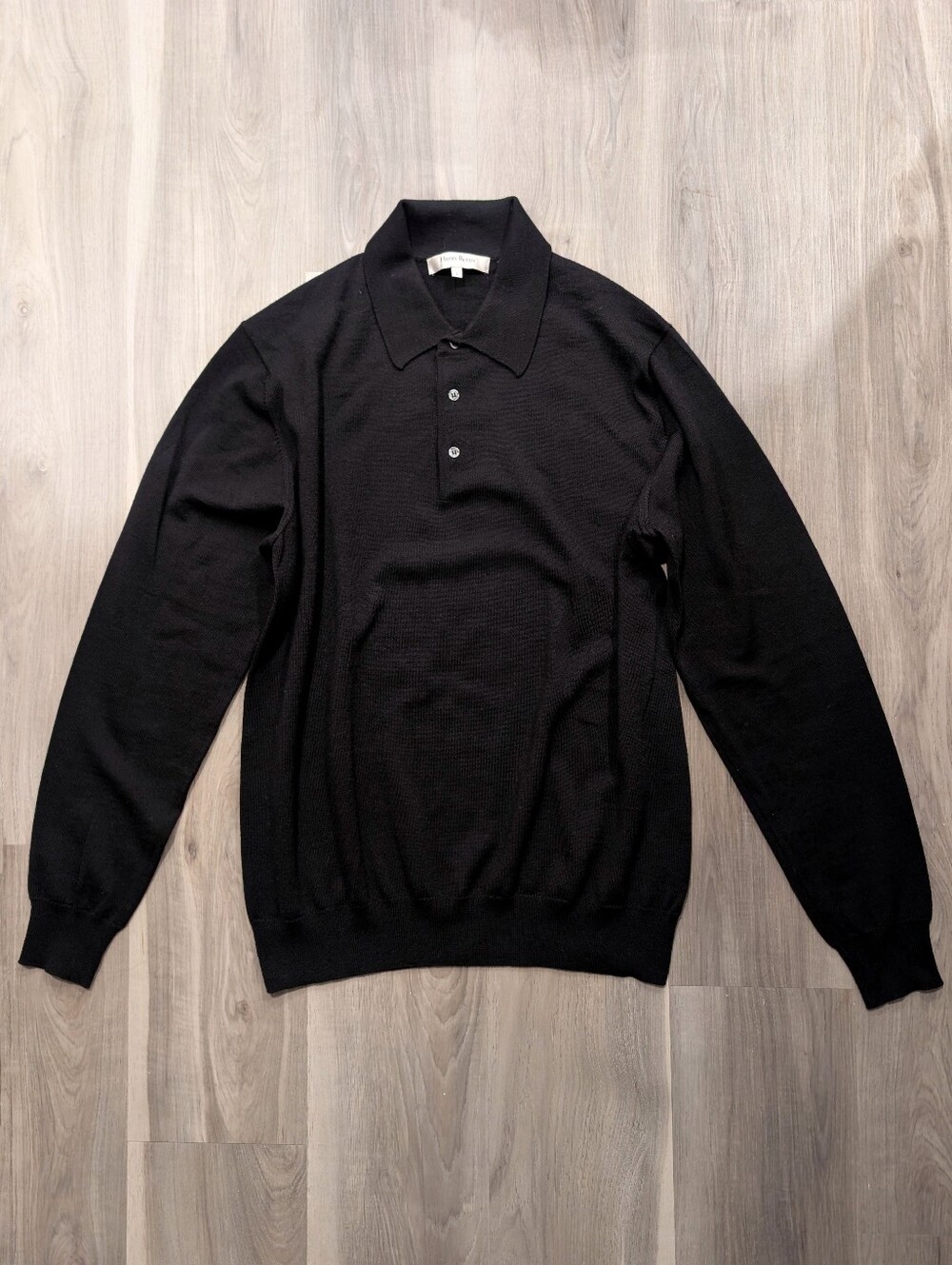 Harry Rosen | Extrafine Merino Wool Long Sleeve Knit Polo Sweater